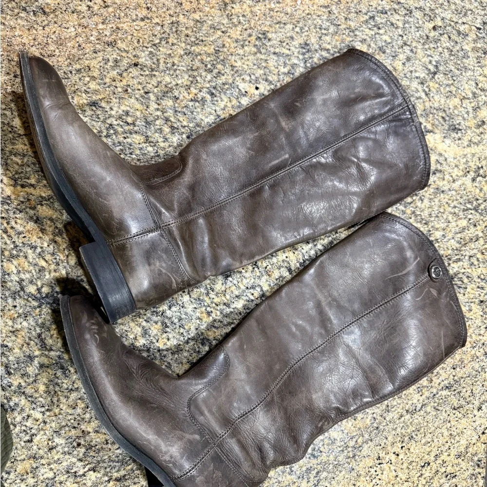 Frye Brown Leather Riding Boots women’s size 9 - Picture 9 of 11